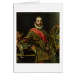 Porträtt av den Francesco II dellaen Rovere, Hälsningskort