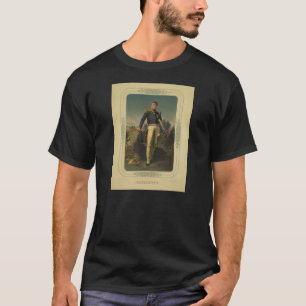 Porträtt av den franska allmänna markisen de t shirt