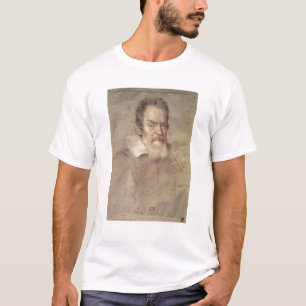 Porträtt av den Galileo Galilei astronomen Tee