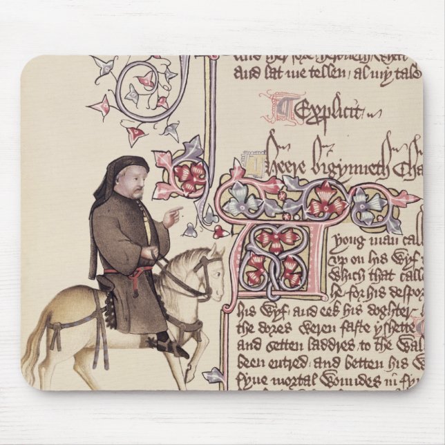 Porträtt av den Geoffrey Chaucer telefaxen från Musmatta (Framsidan)