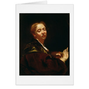 Porträtt av den Giulia lamaen (fl.1728) Hälsningskort