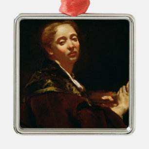 Porträtt av den Giulia lamaen (fl.1728) Julgransprydnad Metall