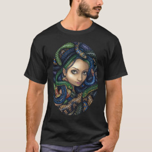 Porträtt av den gotiska skjortan för Medusa T-shirt
