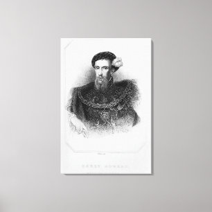 Porträtt av den Henry Howard earlen av Surrey Canvastryck