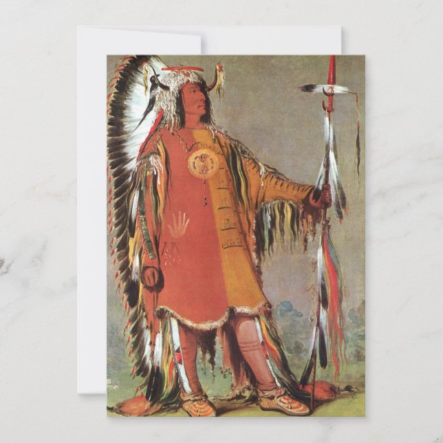 Porträtt av den indianske hövdingen Mato-Tope av G (Framsida)