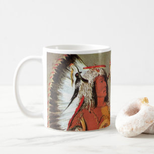Porträtt av den indianske hövdingen Mato-Tope av G Kaffemugg