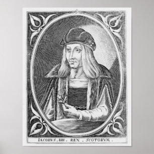 Porträtt av den James droppen av Skottland Poster