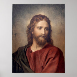 Porträtt av den Jesus affischen Poster