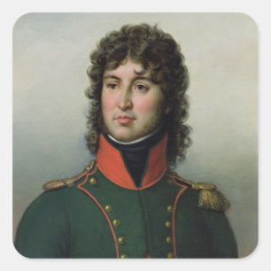 Porträtt av den Joachim Murat kungen av Naples Fyrkantigt Klistermärke