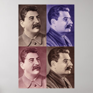 Porträtt av den Joseph Stalin affischen Poster
