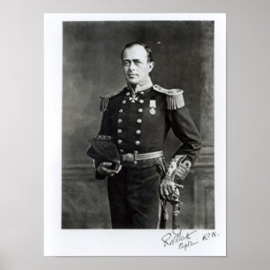 Porträtt av den kaptenRobert falken Scott Poster