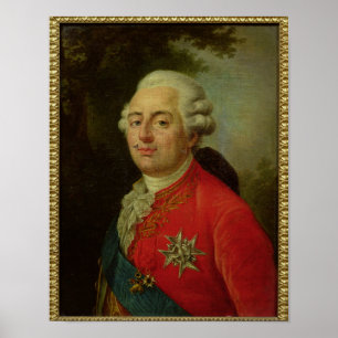 Porträtt av den Louis XVI kungen av frankriken Poster