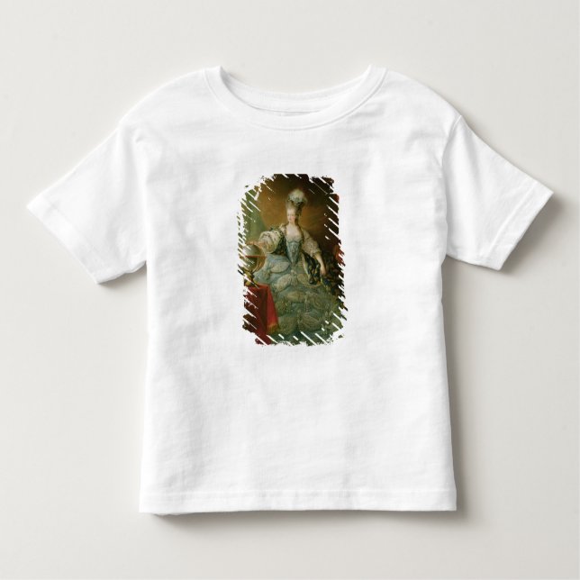 Porträtt av den Marie Antoinette drottningen av T-shirt (Framsida)