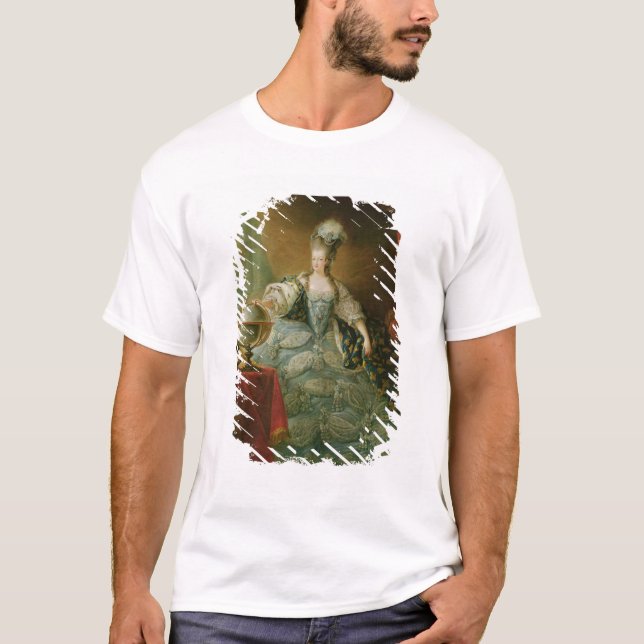 Porträtt av den Marie Antoinette drottningen av Tee Shirt (Framsida)
