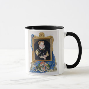 Porträtt av den Mary drottningen av Scots Mugg