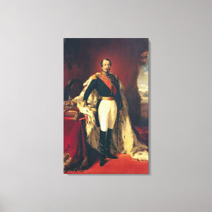Porträtt av den Napoleon III kejsaren av Canvastryck