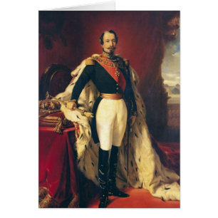 Porträtt av den Napoleon III kejsaren av Hälsningskort