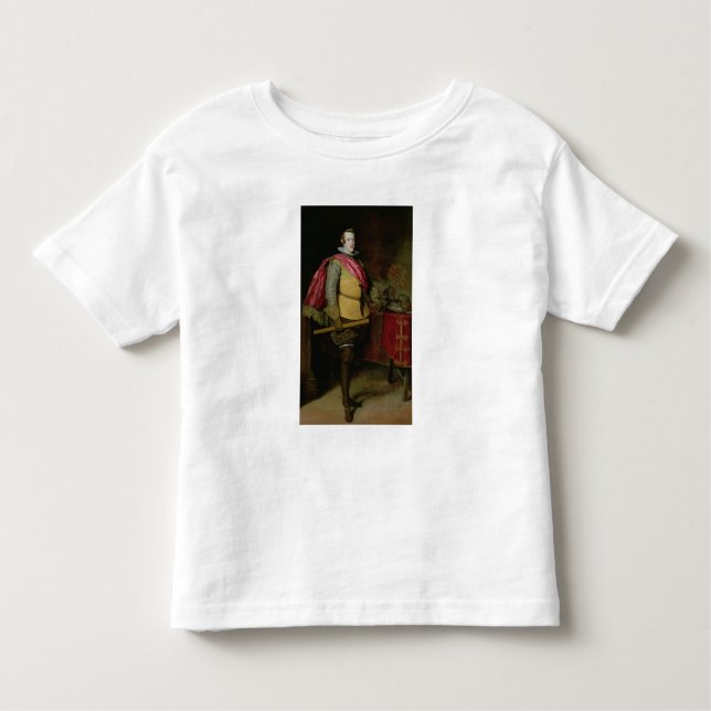 Porträtt av den Philip droppen av Spanien Tee Shirt (Framsida)