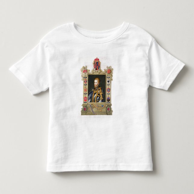 Porträtt av den Philip II kungen av Spanien Tee Shirt (Framsida)