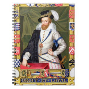 Porträtt av den Robert Dudley (c.1532-88) earlen Anteckningsbok Med Spiral