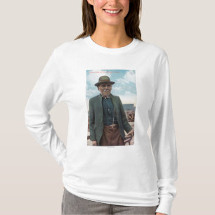 Porträtt av den Siwash chefen av fortWrangle T-shirt