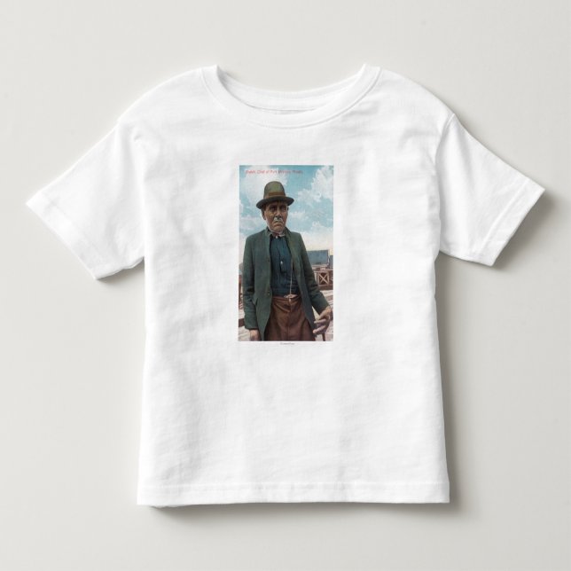 Porträtt av den Siwash chefen av fortWrangle Tee Shirt (Framsida)