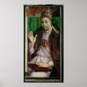 Porträtt av den Sixtus droppen c.1475 Poster