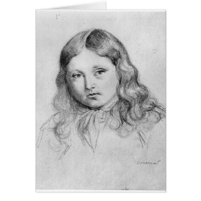 Porträtt av den Solange sanden Hälsningskort (Framsidan)