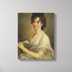 Porträtt av den som är änka Constanzen Mozart, Canvastryck