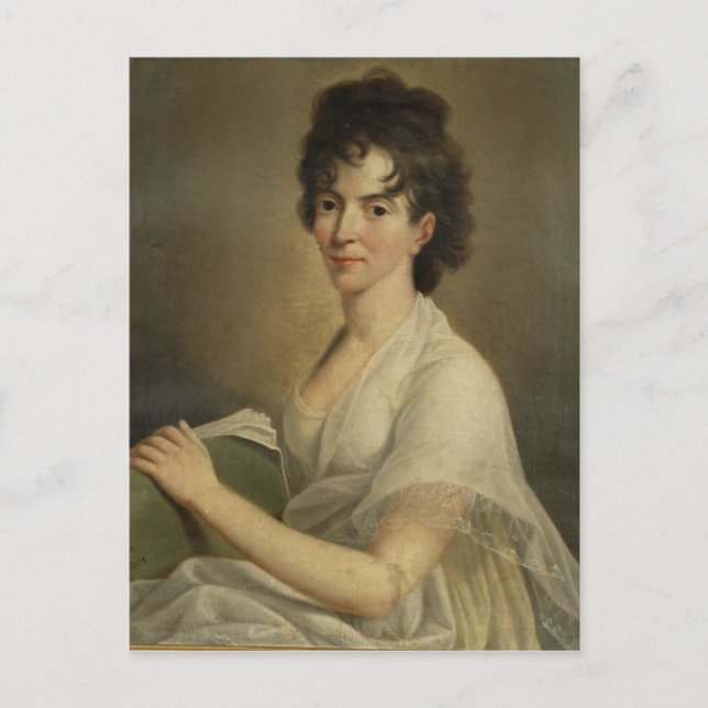 Porträtt av den som är änka Constanzen Mozart, Vykort (Framsida)