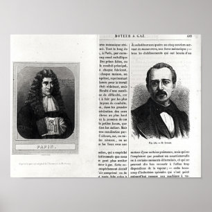 Porträtt av Denis Papin och Etienne Lenoir Poster