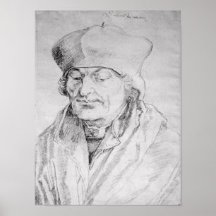 Porträtt av Desiderius Erasmus 1520 Poster
