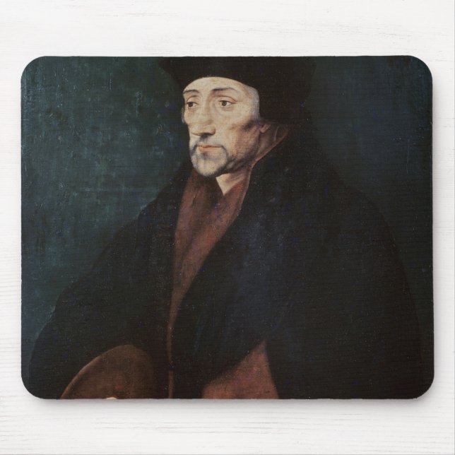 Porträtt av Desiderius Erasmus av Rotterdam Musmatta (Framsidan)