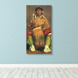 Porträtt av Dieguito Roybal av Robert Henri Canvastryck