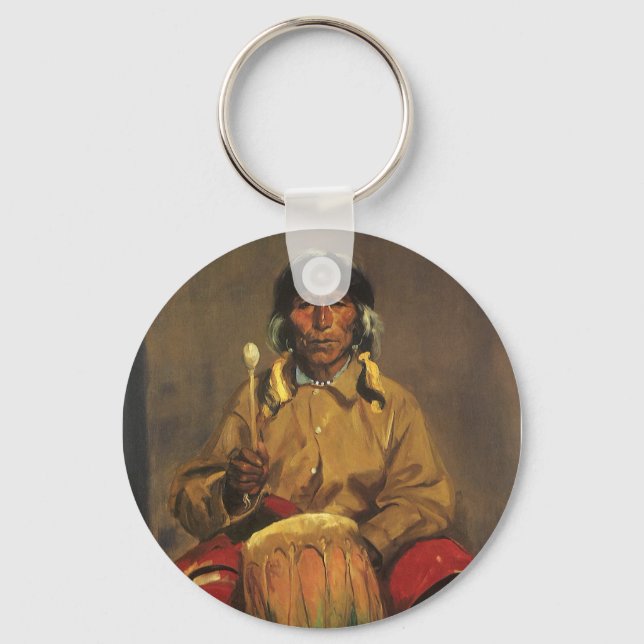 Porträtt av Dieguito Roybal av Robert Henri Nyckelring (Framsida)