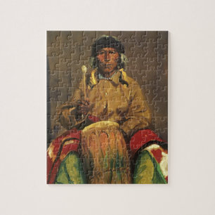 Porträtt av Dieguito Roybal av Robert Henri Pussel