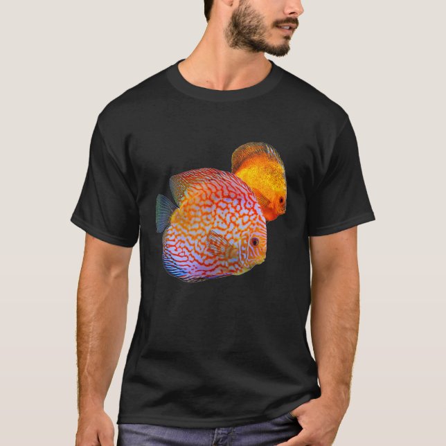 Porträtt av Discus Fish Ocean Fishes Tröja (Framsida)