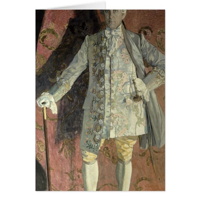 Porträtt av Dmitry Smirnov Hälsningskort (Framsidan)