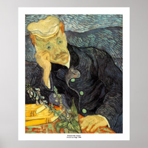 Porträtt av doktorn Gachet av Vincent Van Gogh Poster
