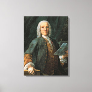 Porträtt av Domenico Scarlatti Canvastryck
