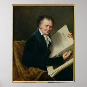 Porträtt av Dominique Vivant Baron Denon, 1808 Poster