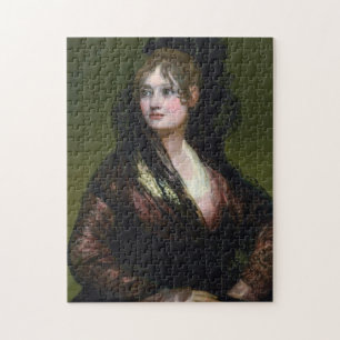 Porträtt av Dona Isabel de Cabos Porsel de Goya Pussel