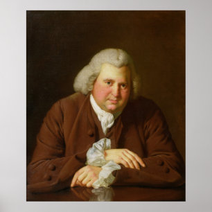 Porträtt av Dr Erasmus Darwin Poster