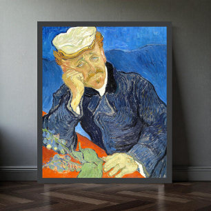 Porträtt av dr Gachet av Vincent Van Gogh Poster