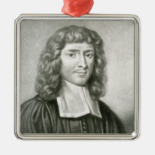 Porträtt av Dr Isaac Barrow Julgransprydnad Metall
