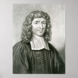 Porträtt av Dr Isaac Barrow Poster