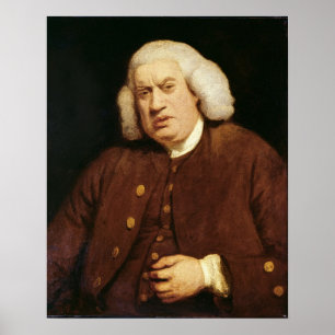 Porträtt av Dr. Samuel Johnson Poster