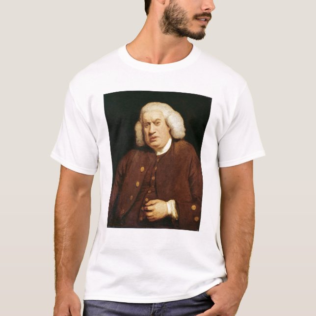 Porträtt av Dr. Samuel Johnson Tee Shirt (Framsida)
