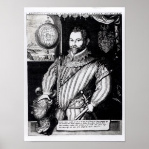 Porträtt av draken för herr Francis Poster