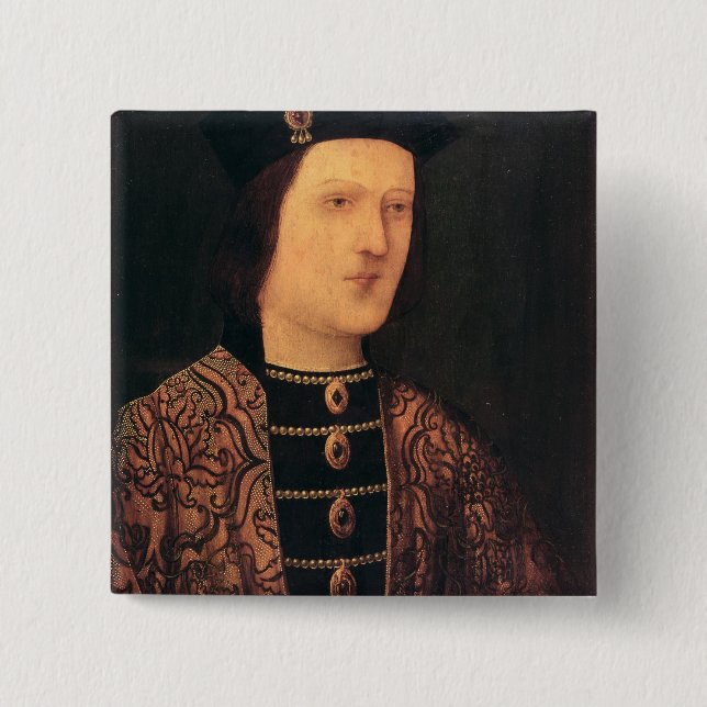 Porträtt av droppen för kung Edward av England Knapp (Framsida)